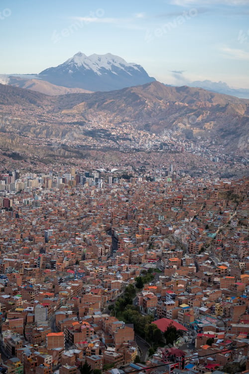 Preview: Amazing Panoramic View of Capital of Bolivia La Paz South America El Alto