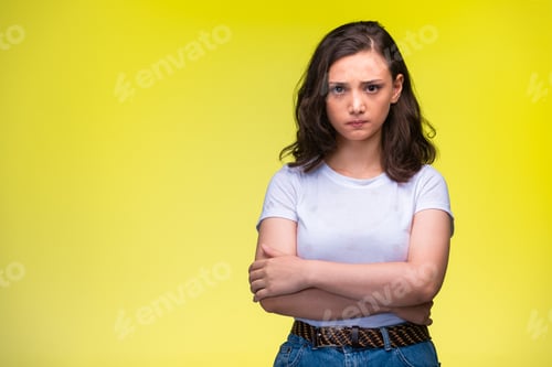 Preview: Young girl makes resent face