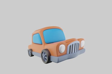 Preview: Cartoon orange car