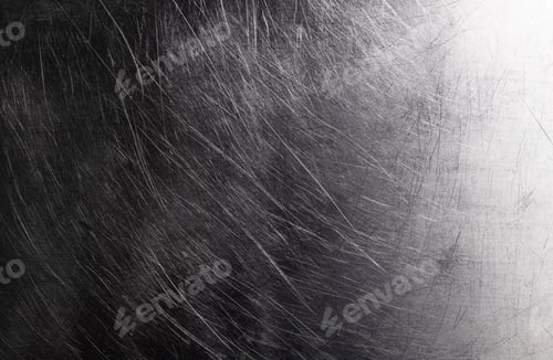 Preview: Old metal background, brushed metal texture with scratches
