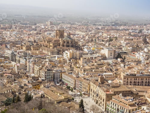 Preview: View of Granada from Alhambra, Spain