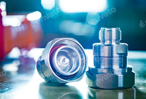 Preview: High frequency connectors component on workshop table
