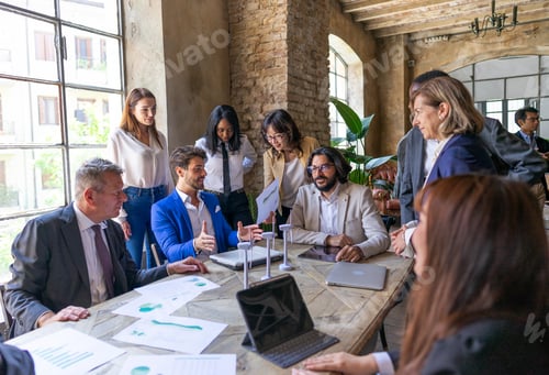 Preview: Multiracial business people discussing about energetic crisis