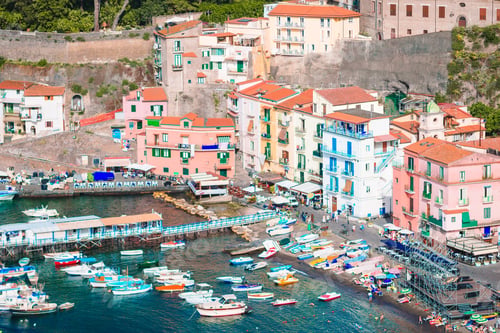 Preview: Aerial view of Sorrento city, Amalfi coast, Italy