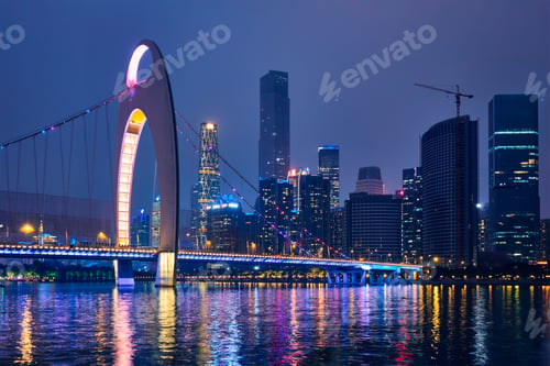 Preview: Guangzhou skyline. Guangzhou, China