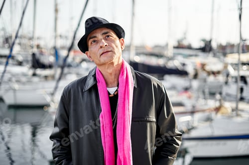 Preview: Portrait of stylish middle aged man