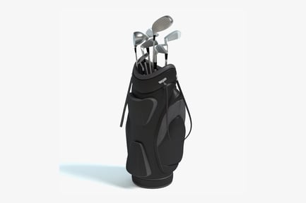 Preview: Golfing Equipment: Stand Bag with Clubs