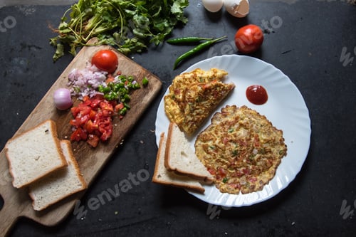 Preview: Indian snack masala omelette