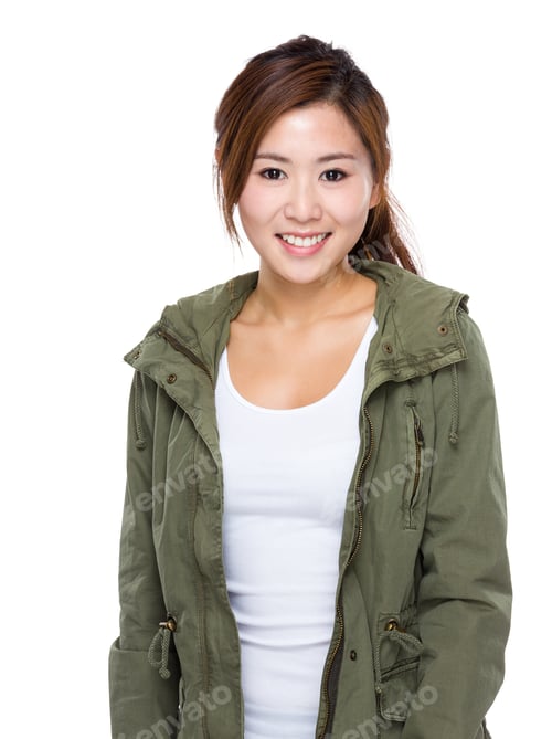 Preview: Young beautiful woman portrait