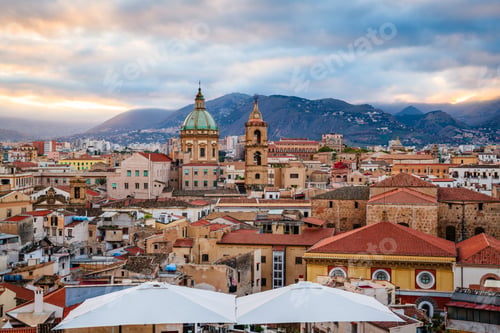 Preview: Palermo, Sicily Town Skyline