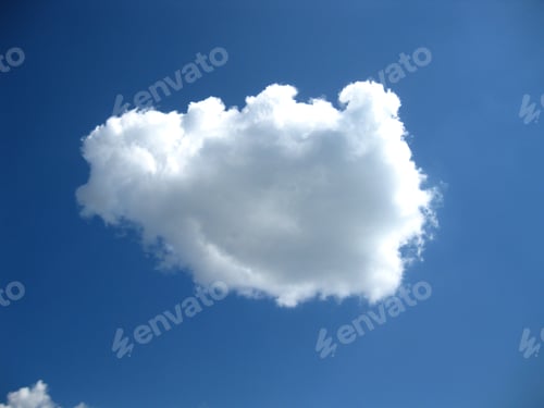 Preview: White cloud in blue sky