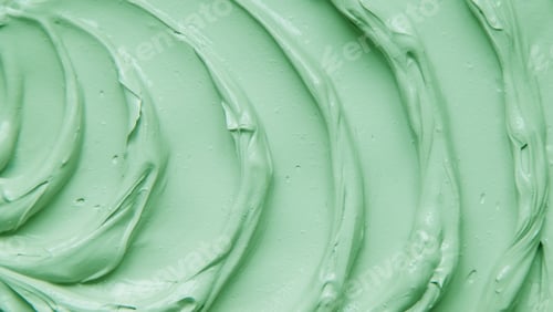 Preview: Clay texture spa mask for face and body. Selective focus.