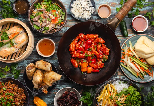 Preview: Assorted Chinese dishes