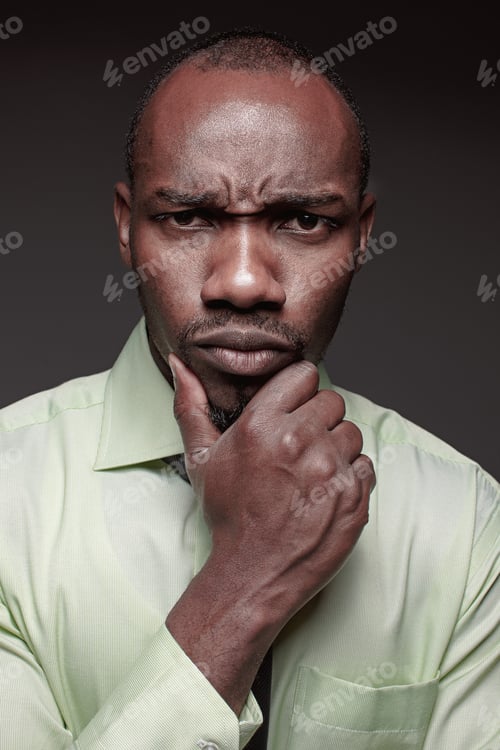 Preview: Portrait Of Handsome Young Black African Man