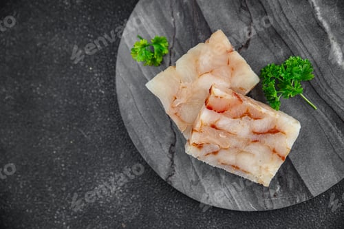 Preview: fish briquette raw fillet seafood defrost appetizer meal food snack on the table copy space food