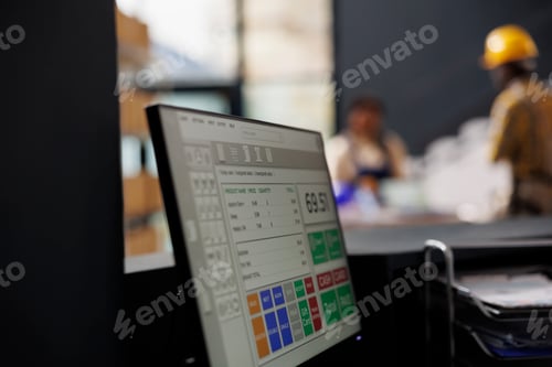 Preview: Pick ticket with purchased items on laptop in warehouse.