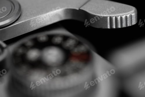 Preview: Film wind lever of vintage film camera