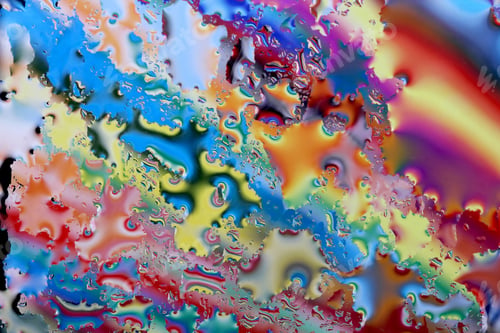 Preview: Background Of Bright Water On The Glass Abstraction