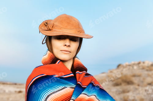 Preview: Portrait Of Woman Before A Sunset