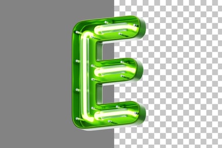 Preview: Neon E 3D Icon