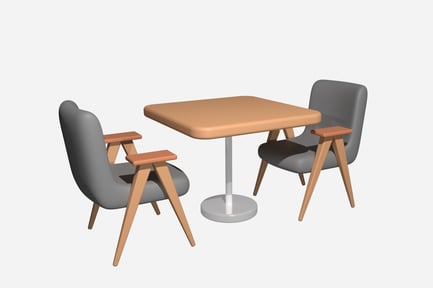 Preview: Dining Chair 3D Illustration