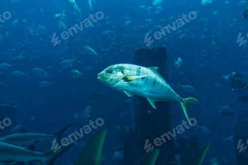 Preview: Various fish in large aquarium