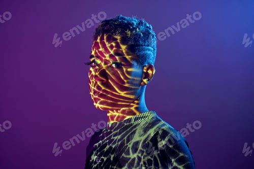 Preview: Black woman with shadows on face