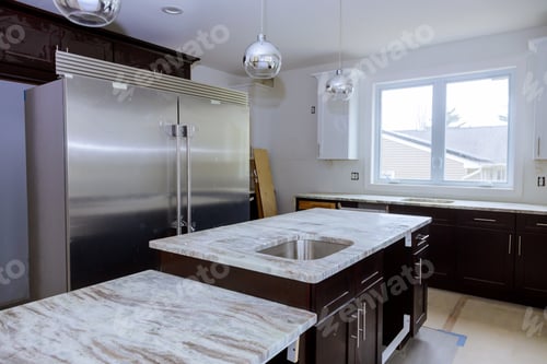 Preview: Kitchen remodel home improvement view installed in a new kitchen and new appliances