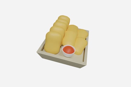 Preview: Nugget Cartoon 3D Illustration