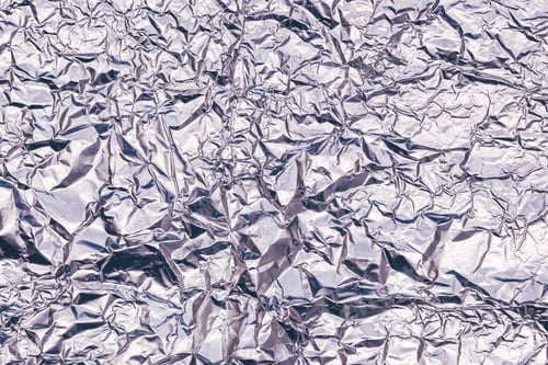 Preview: Crumpled aluminum tin foil texture as background