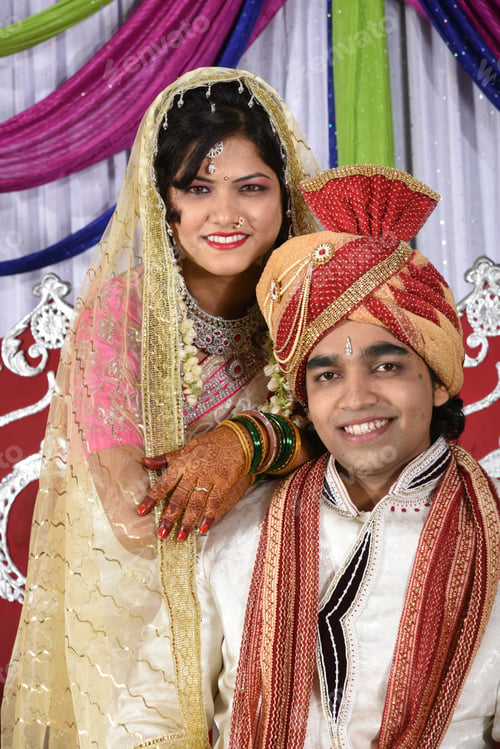 Preview: Indian Bride and Groom, Traditional marriage ceremony.