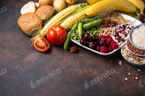 Preview: Healthy products sources of carbohydrates.