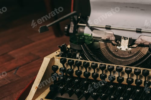 Preview: typewriter technology vintage mechanical technology old style