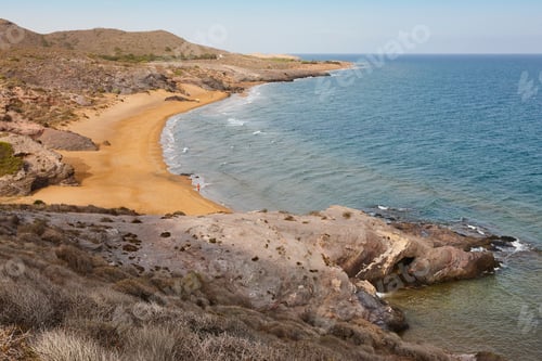 Vorschau: Mittelmeerküste in Murcia. Regionalpark Calblanque, Strand Negrete.
Spa