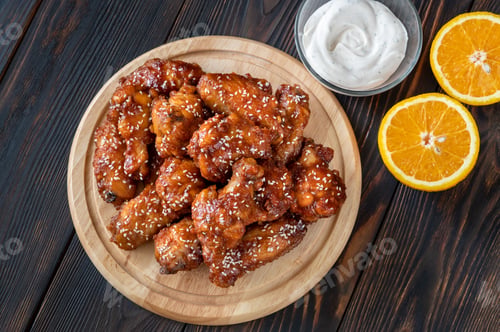 Preview: Orange glazed chicken wings