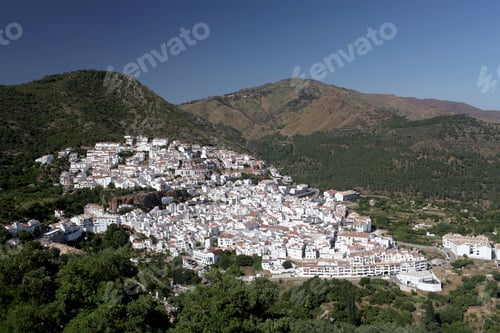 Preview: Aerial shot of Pueblos Blancos, Spain