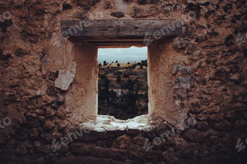 Preview: Focus on foreground. Cinematic view. Storytelling. Selective focus. Depth of field. Remains.