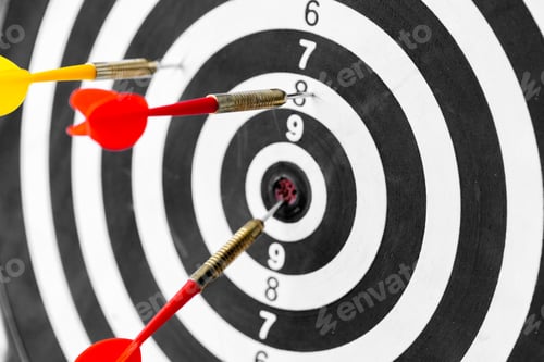 Preview: dartboard business success concept