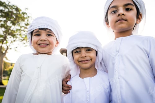 Preview: Group of middle eastern kids in Dubai