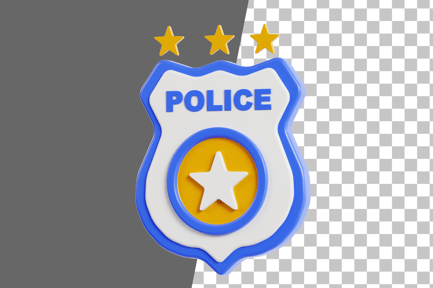 Preview: Police Badge 3D Icon