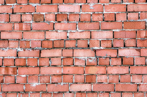 Preview: Yellow wall made from bricks for background usage