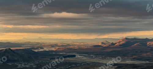 Preview: mountain sunset hiking iceland Laugavegur