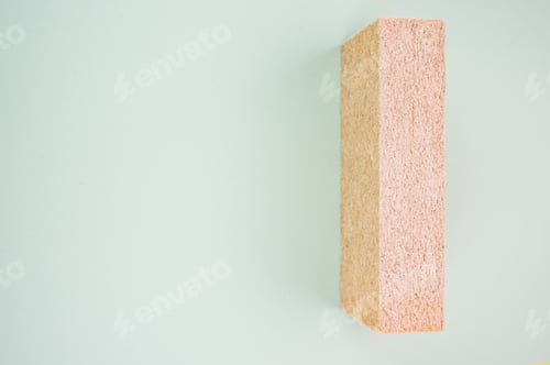 Preview: Closeup shot of natural organic fibers thermal insulation panels