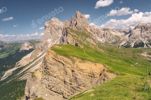 Preview: Beautiful landscape with rocky and sandy mountain