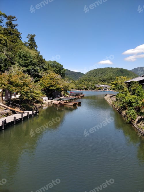 Preview: Kyoto Japan river summer scenic