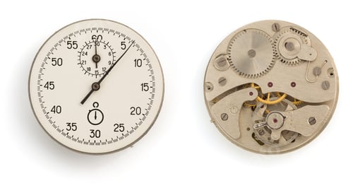 Preview: watch mechanism isolated on white