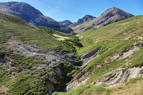 Preview: Views of Region of Babia, Province of Leon, from Congosto Valley near Majua village, Spain