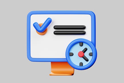 Preview: Checklist with clock illustration