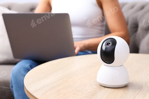 Preview: The surveillance camera is on the table