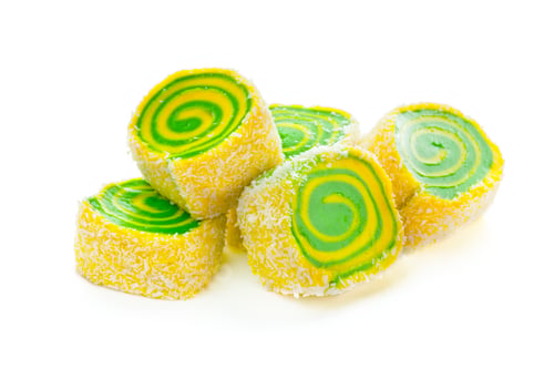 Preview: Tasty oriental sweets isolated on white
